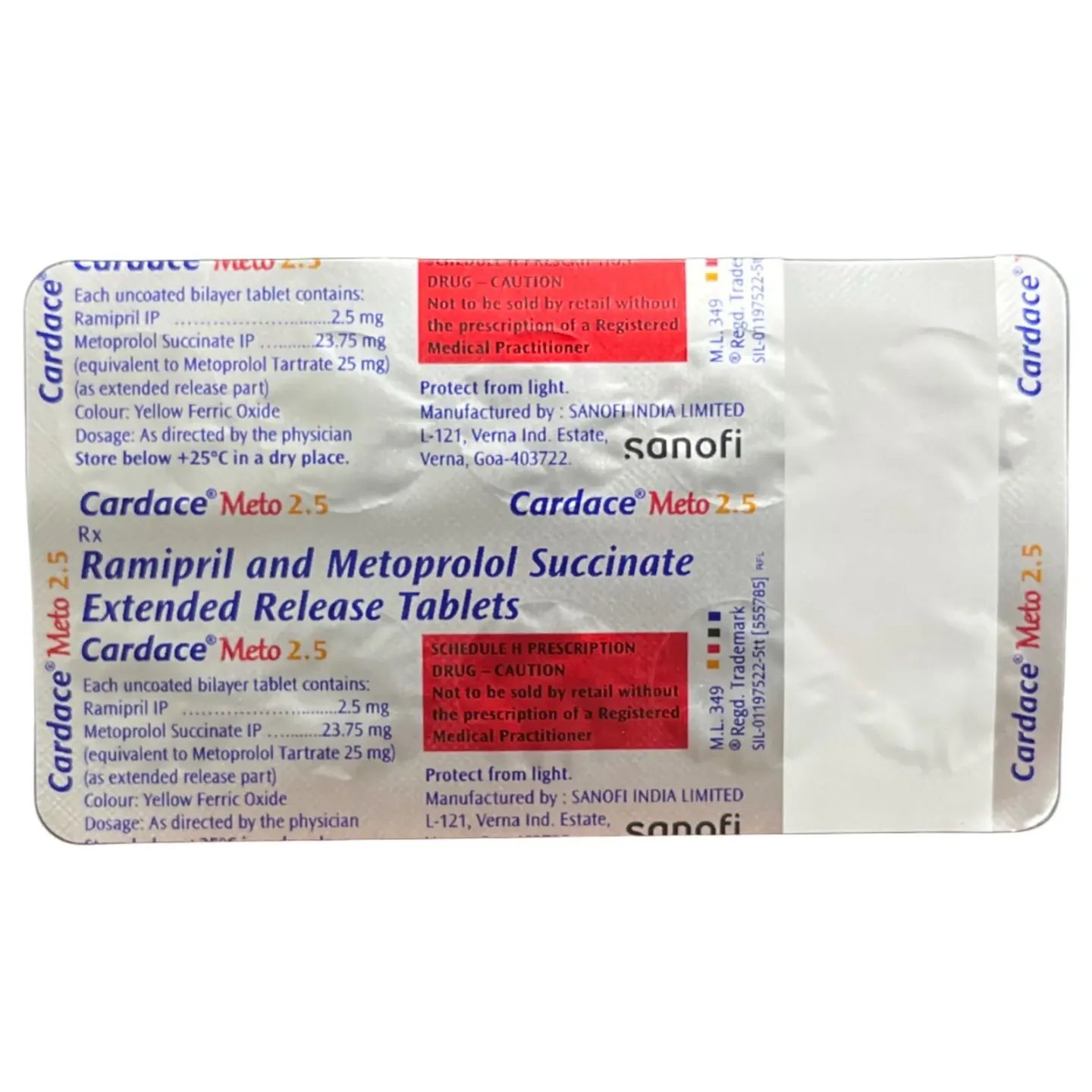 Cardace Meto 2.5 Tablet product image