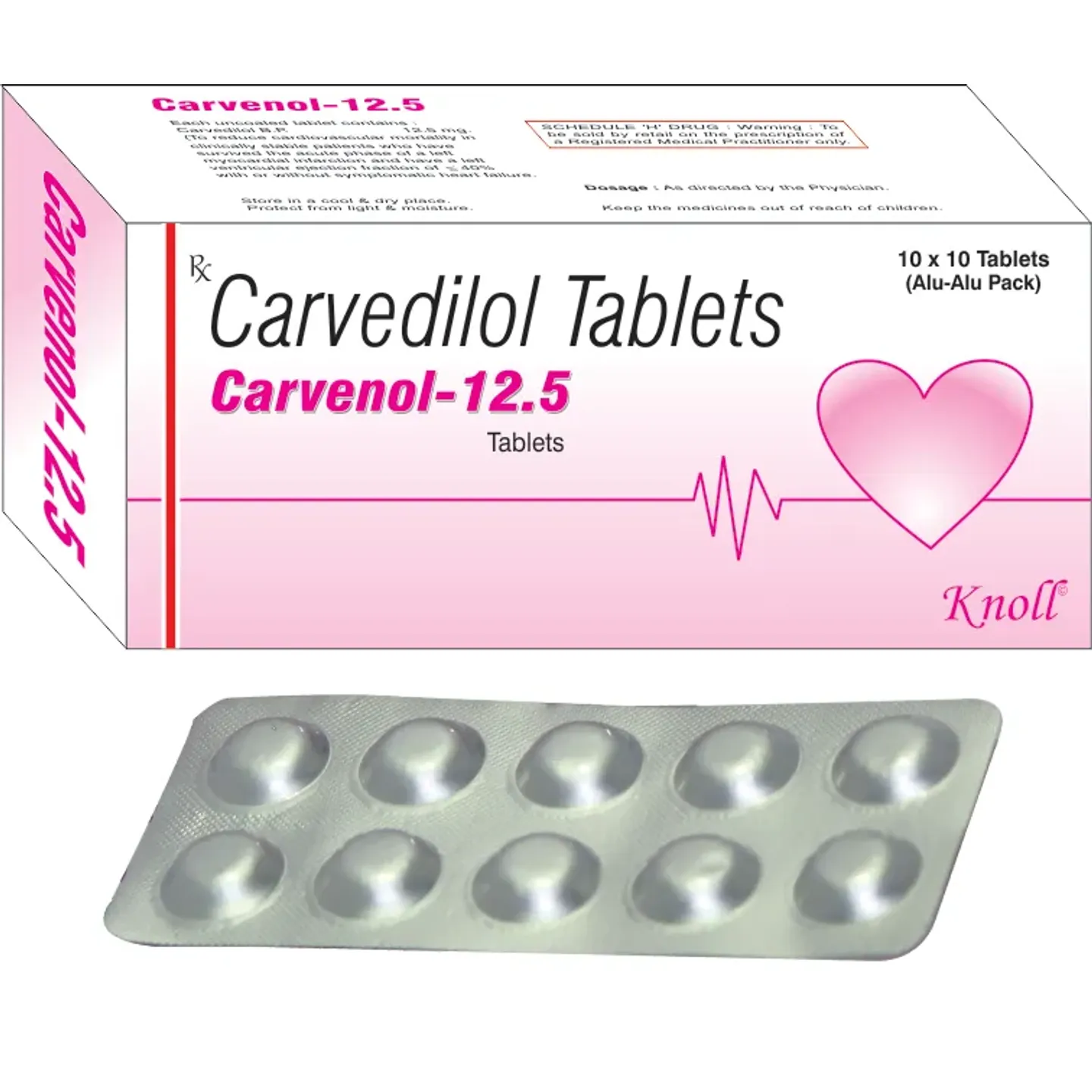 Carvenol 12.5mg Tablet product image