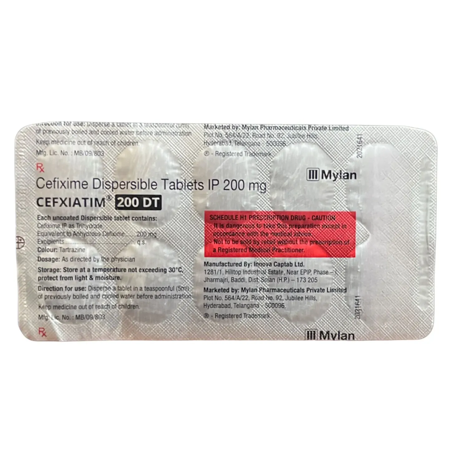 Cefxiatim 200 Dt Tablet product image