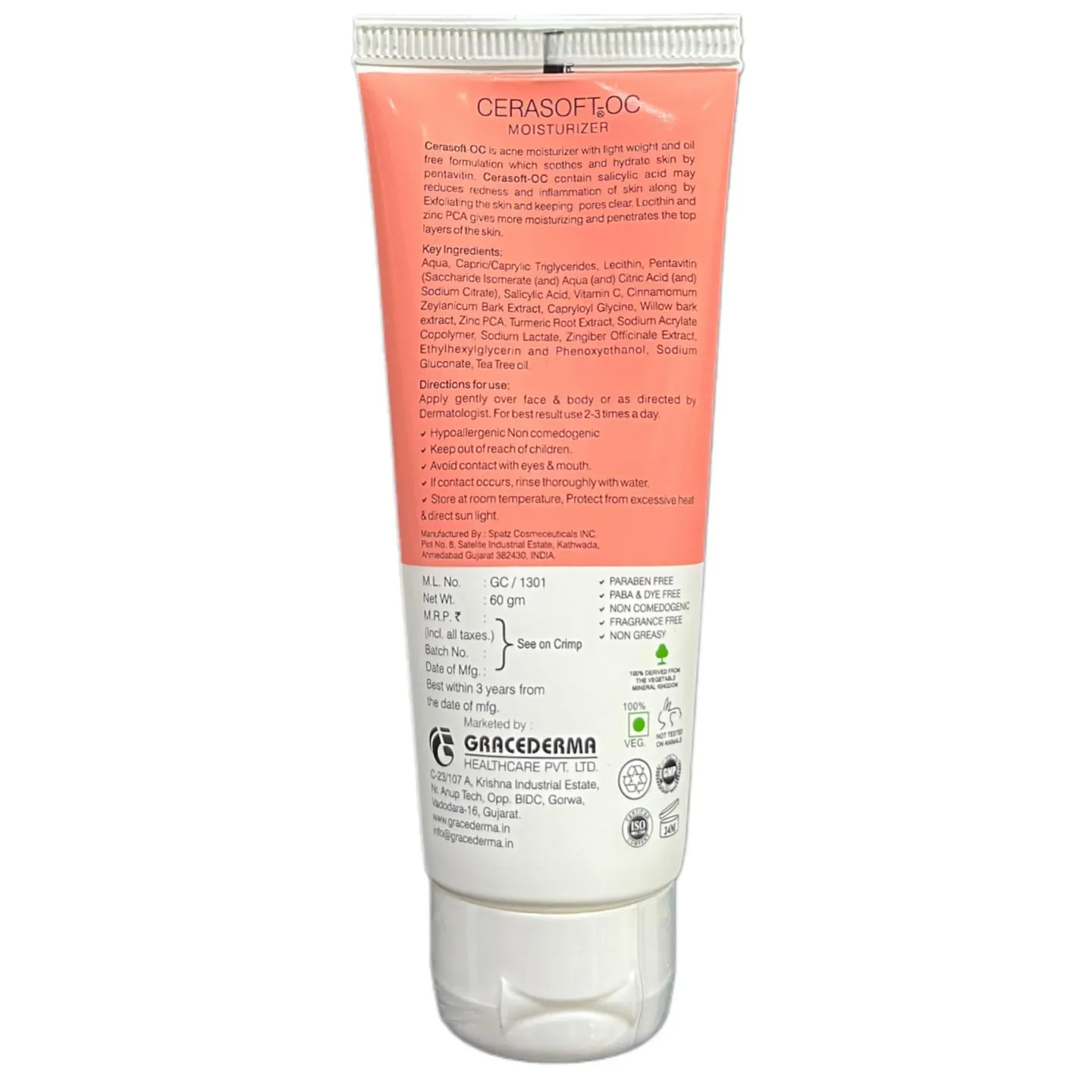 Cerasoft Oc Moisturizer Cream product image