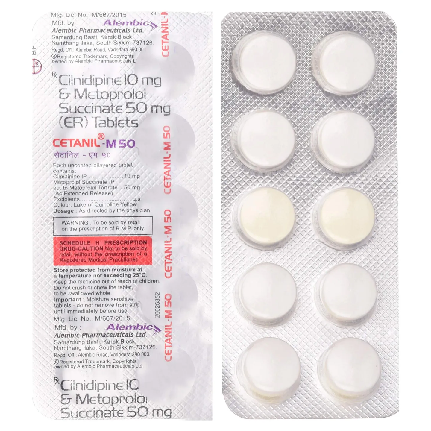 Cetanil M 50 Tablet product image