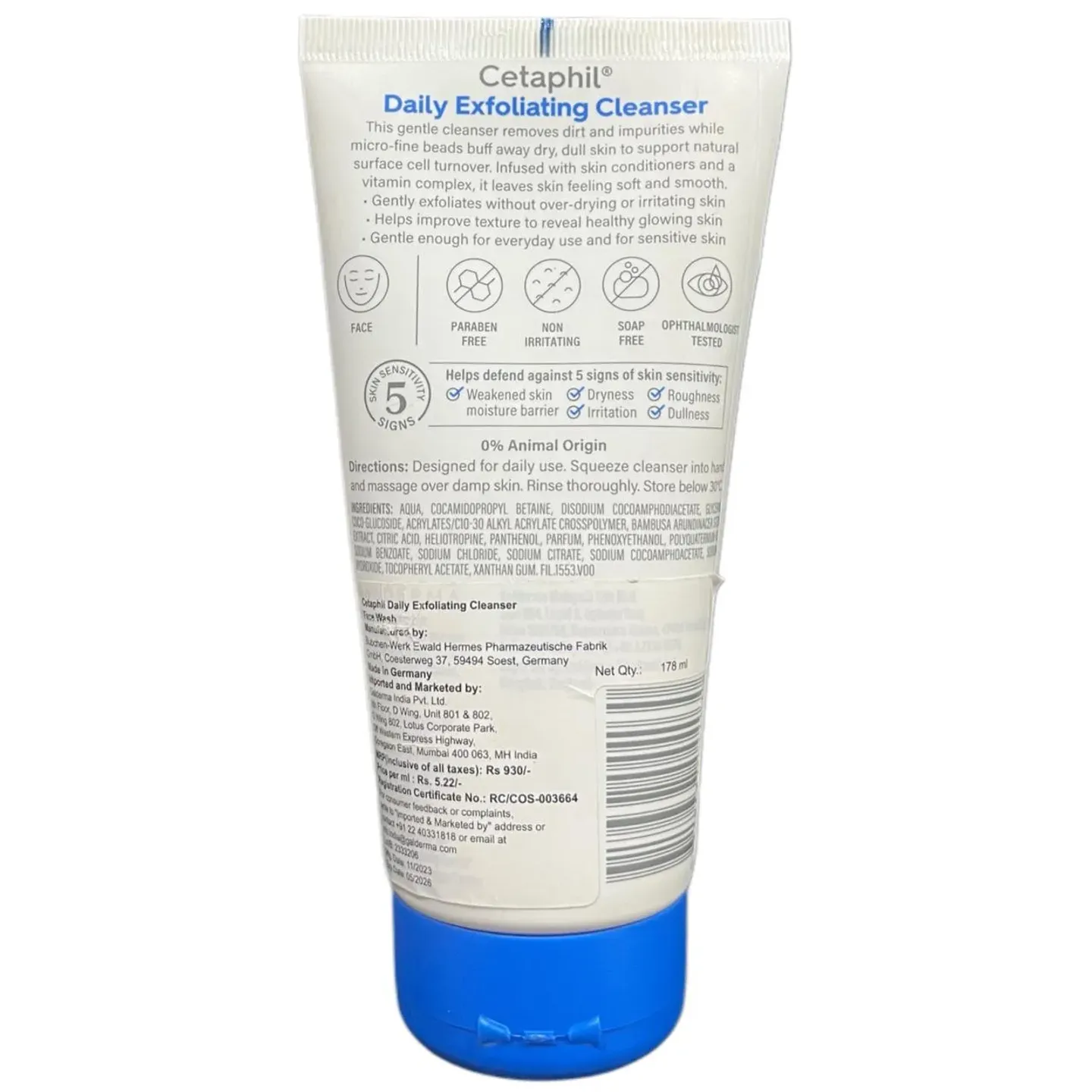 Cetaphil Daily Exfoliating Cleanser 178ml product image