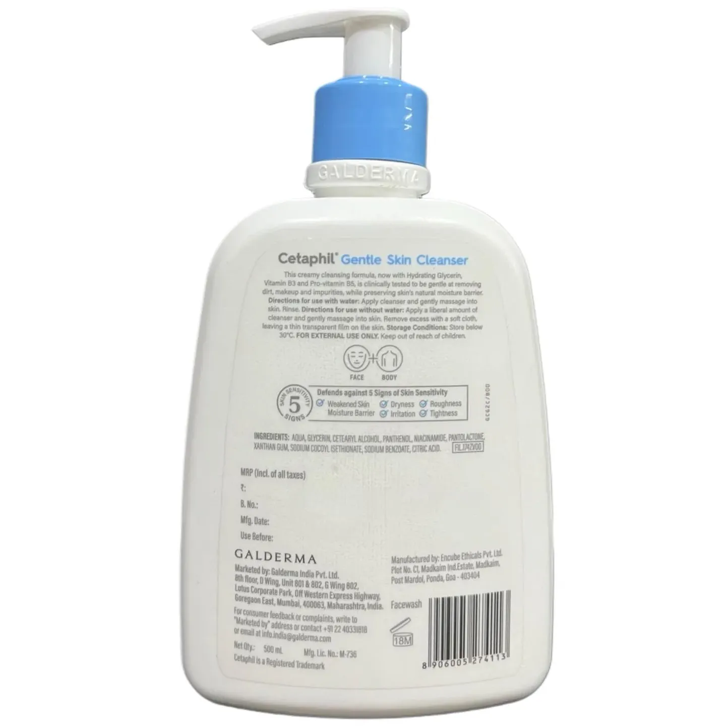 Cetaphil Gentle Skin Cleanser 500ml product image