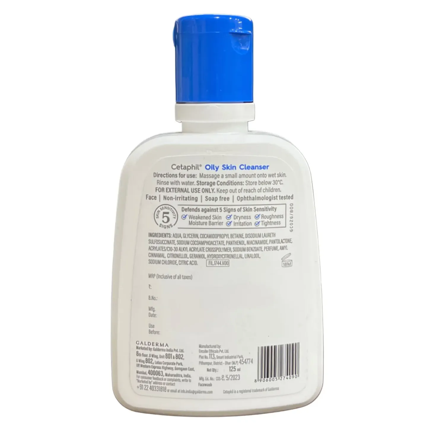 Cetaphil Oily Skin Cleanser 125ml product image