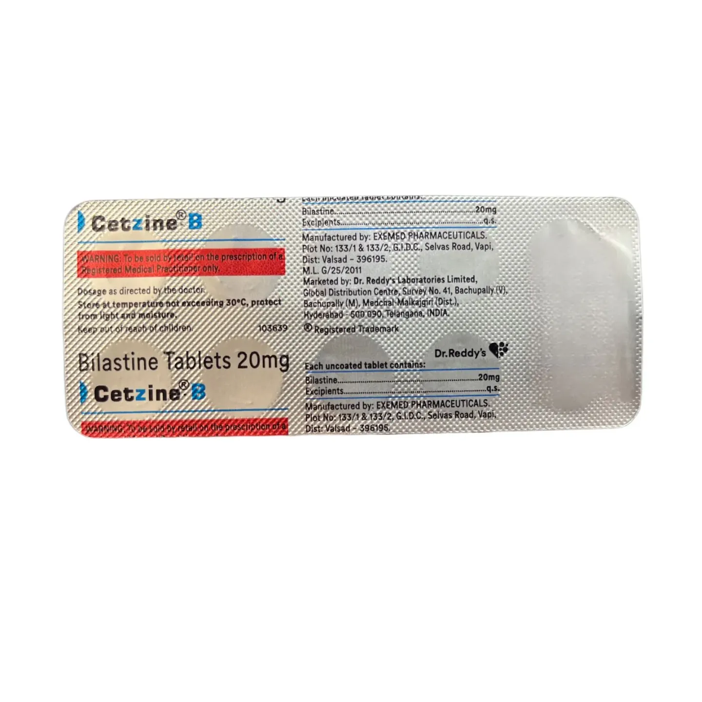 Cetzine B Tablet product image