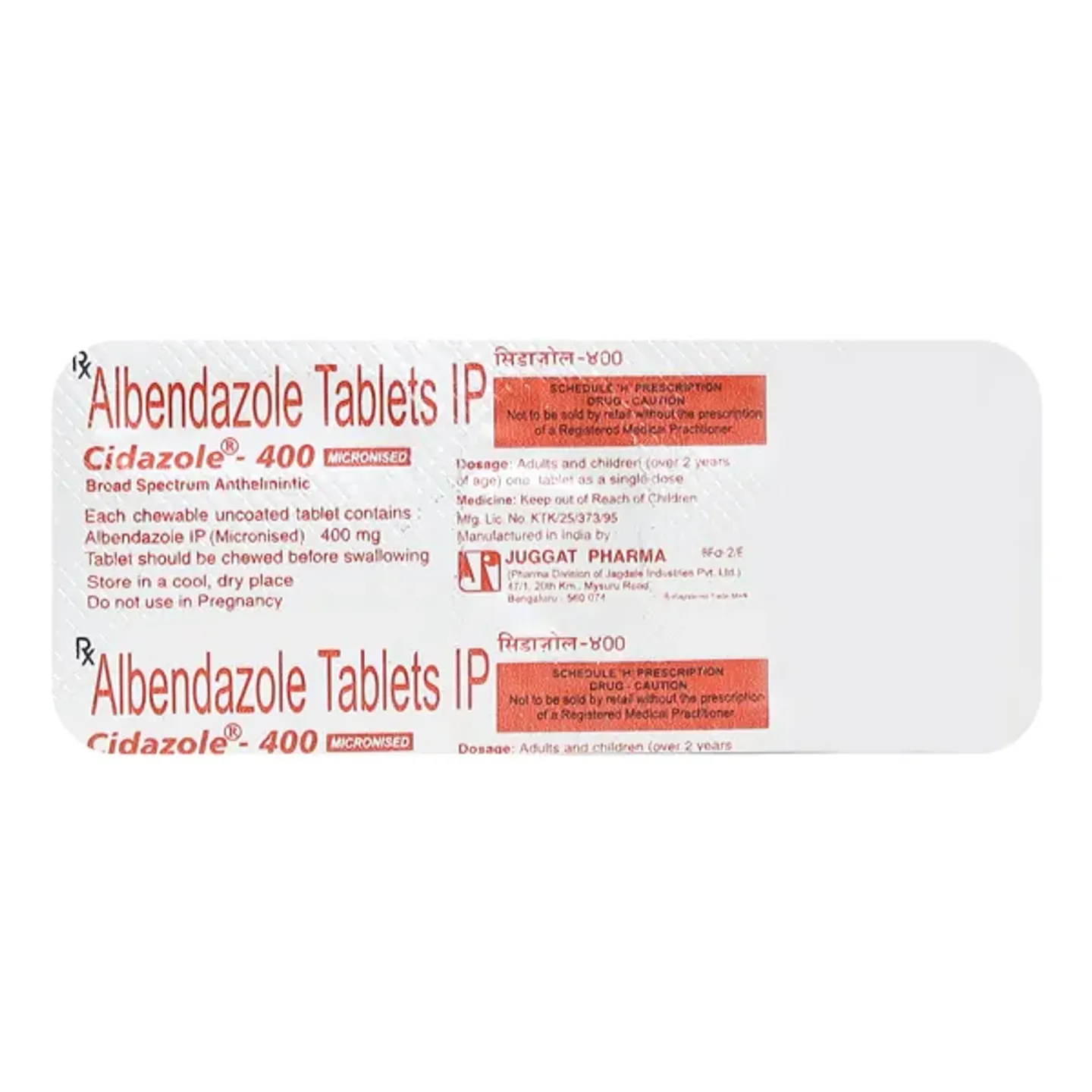 Cidazole 400 Tablet product image