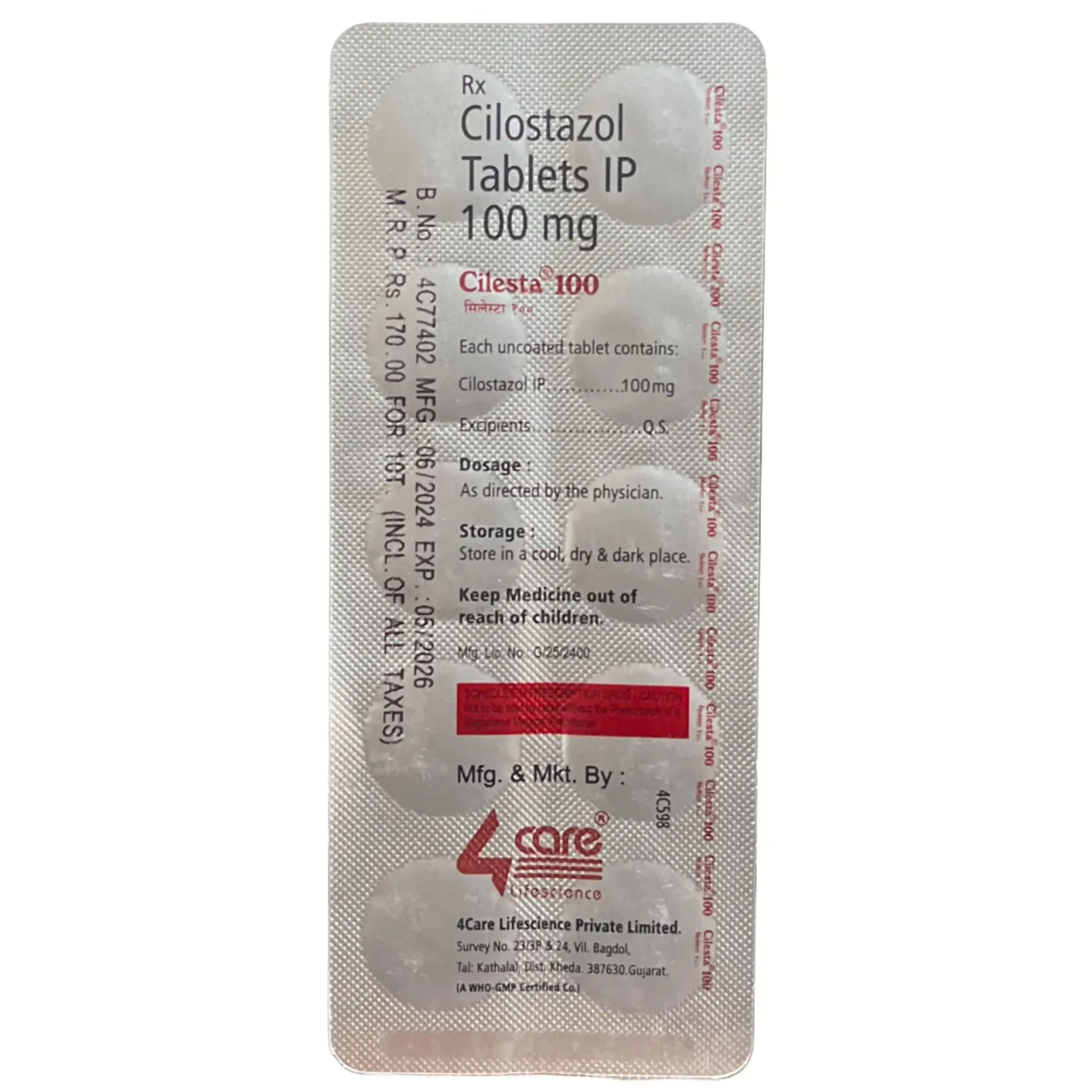 Cilesta 100 Tablet product image