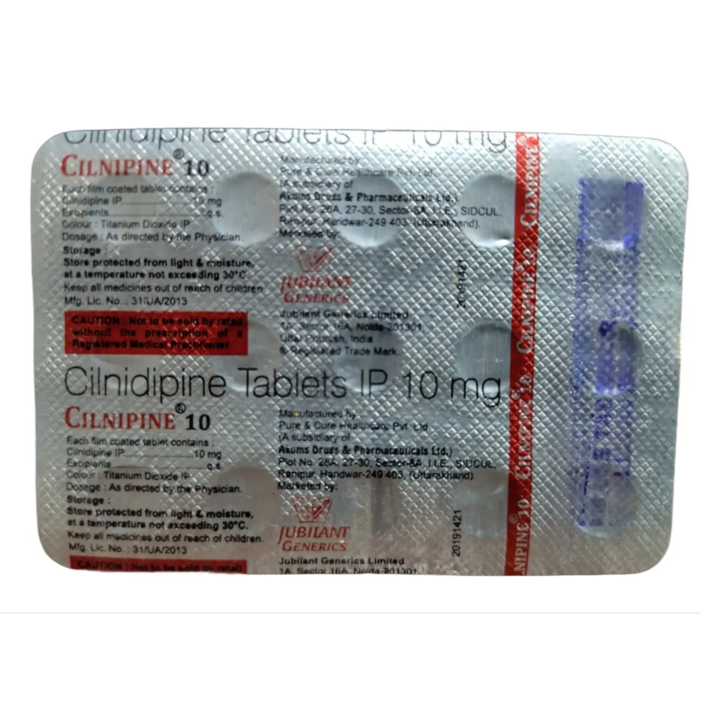 Cilnipine 10 Tablet product image