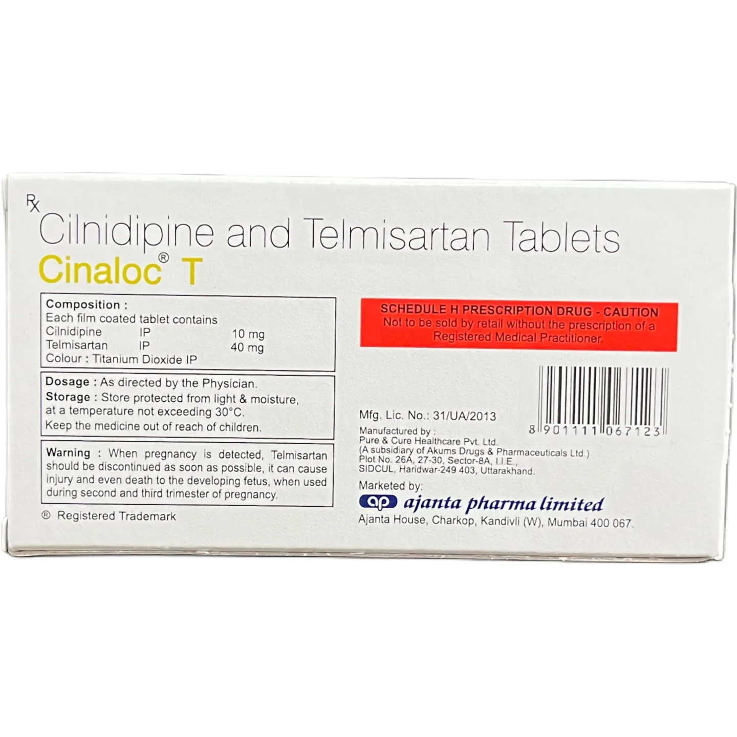 Cinaloc T Tablet product image