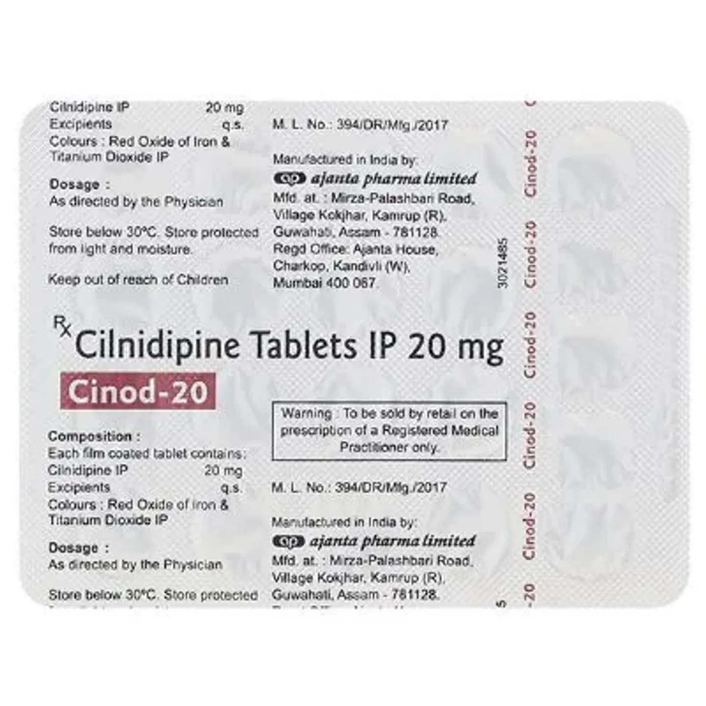 Cinod 20 Tablet product image
