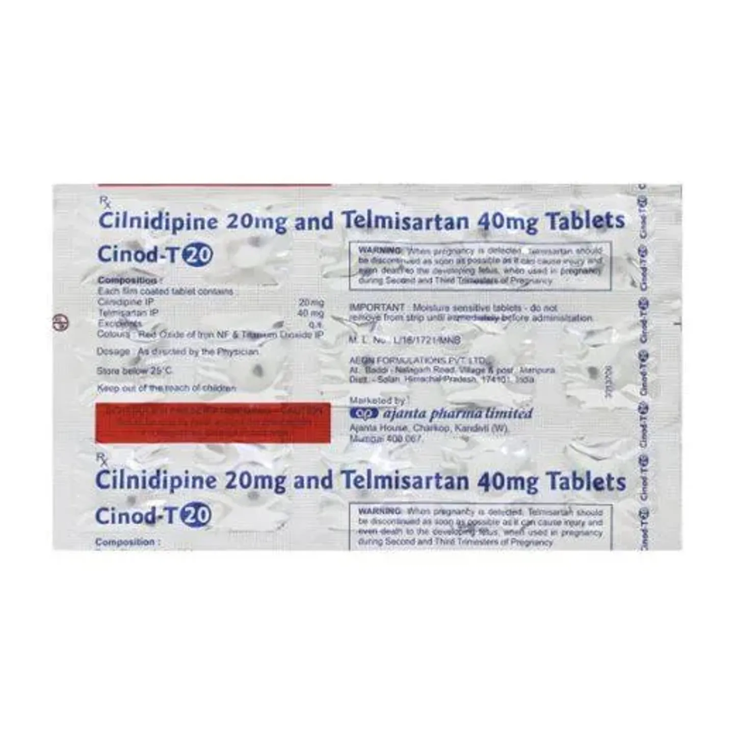 Cinod T 20/40 Tablet product image