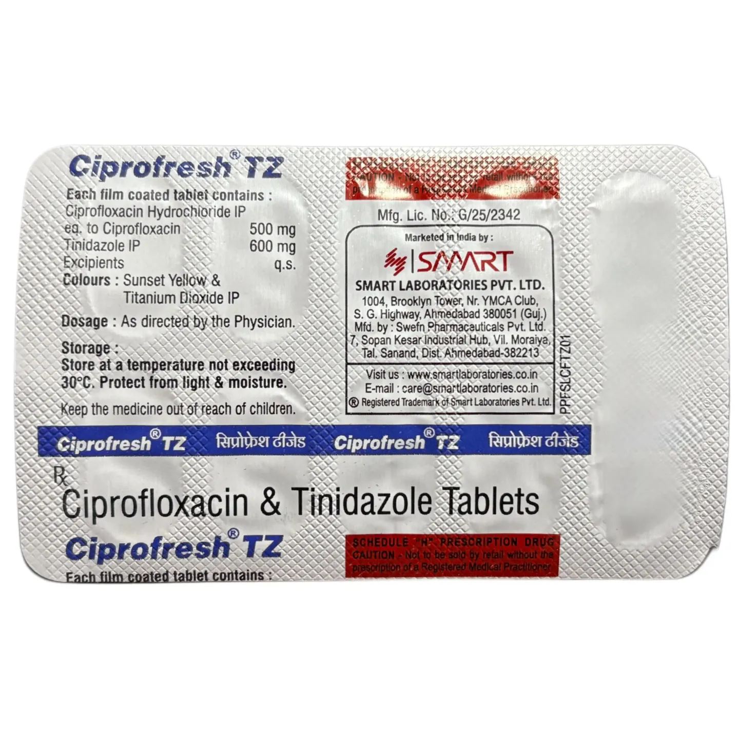 Ciprofresh Tz Tablet product image