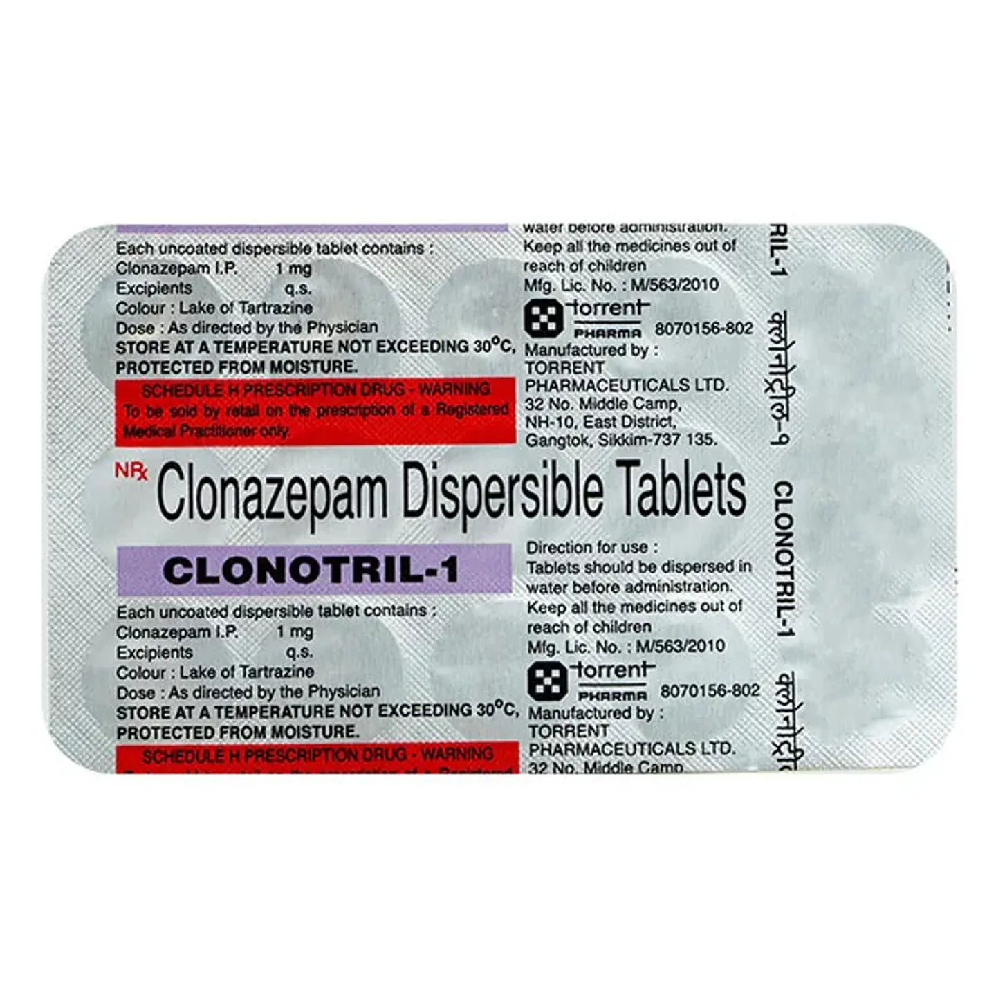 Clonotril 1 Tablet product image