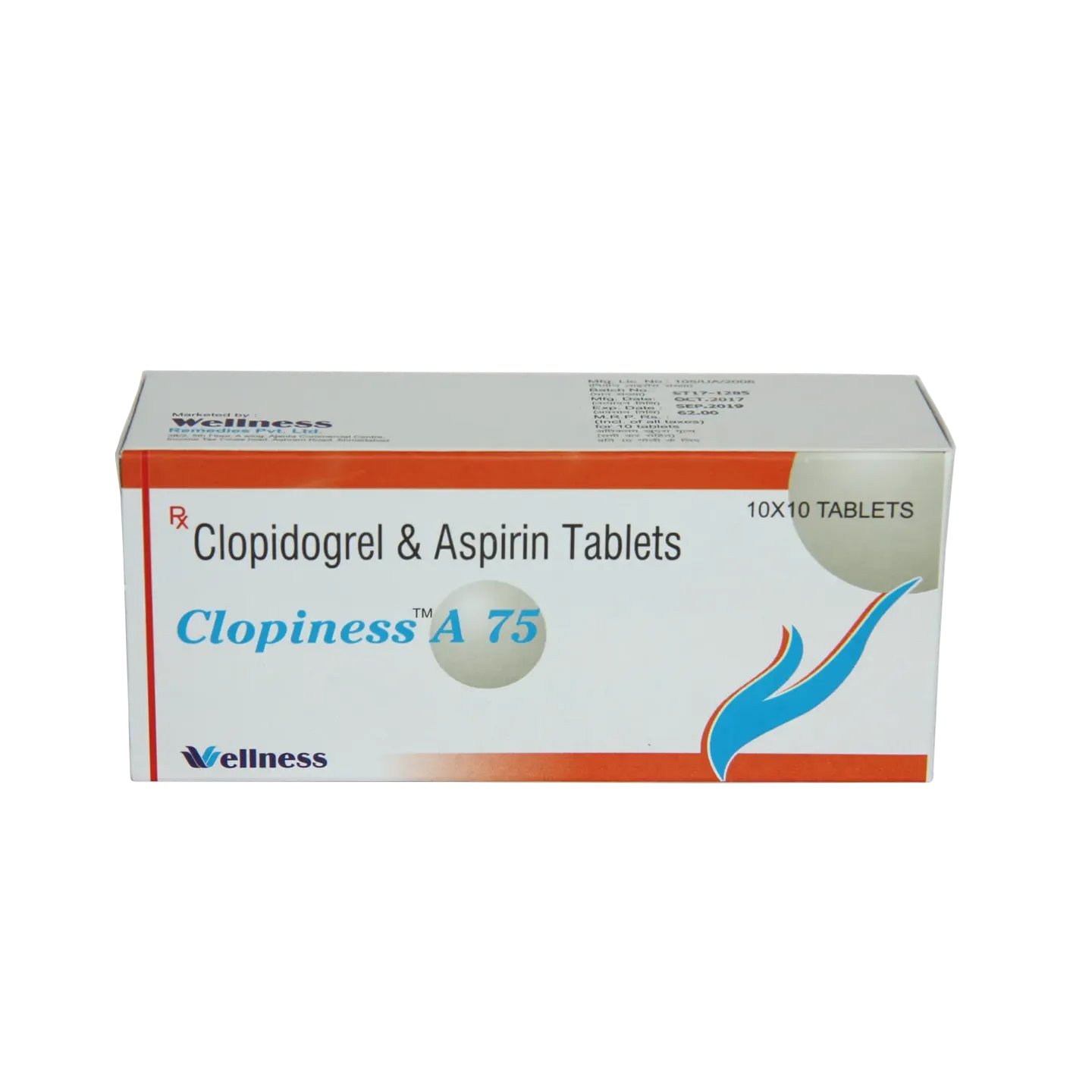 Clopiness A 75 Tablet product image