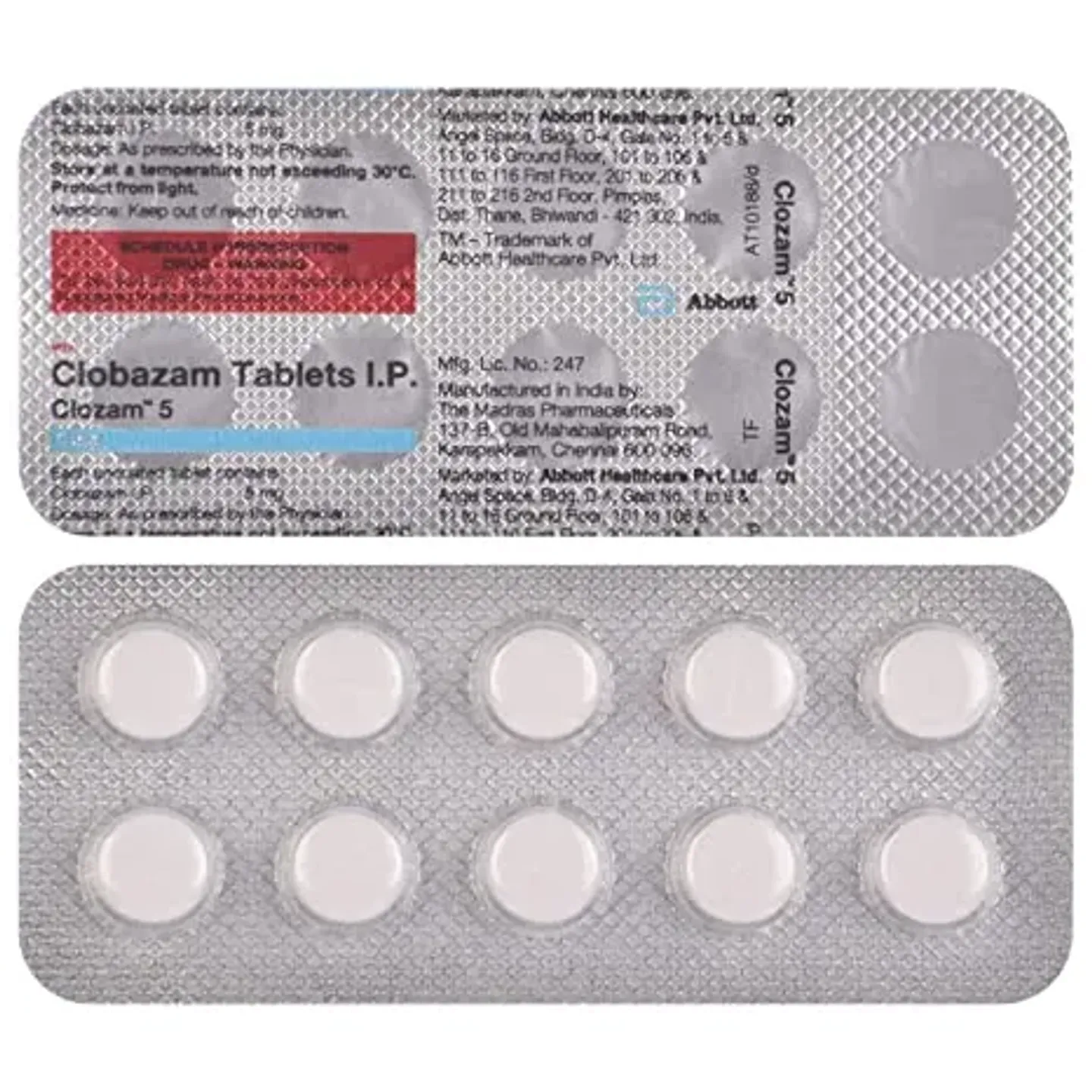 Clozam 5 Tab product image