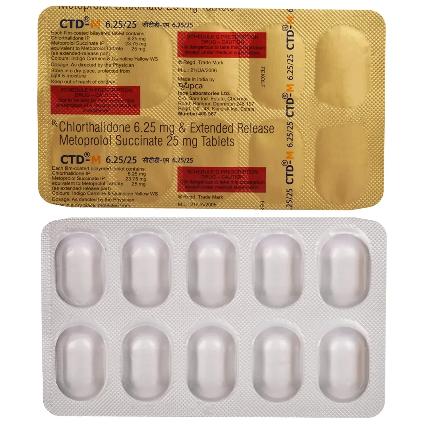 Ctd M 6.25/25 Tablet product image
