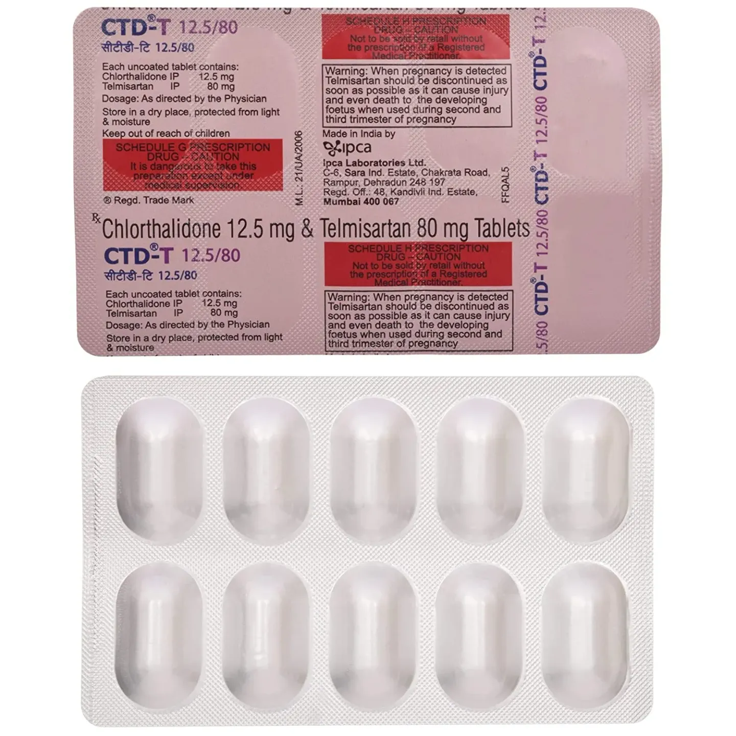 Ctd T 12.5/80 Tablet product image