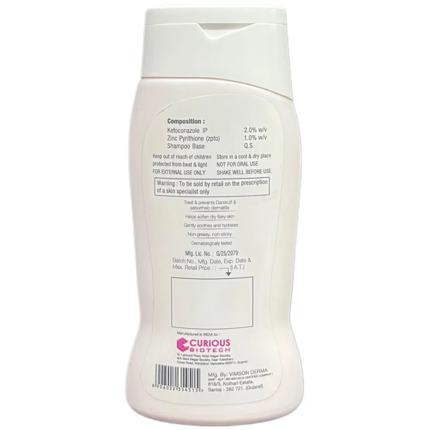 Curiket Shampoo 100ml product image