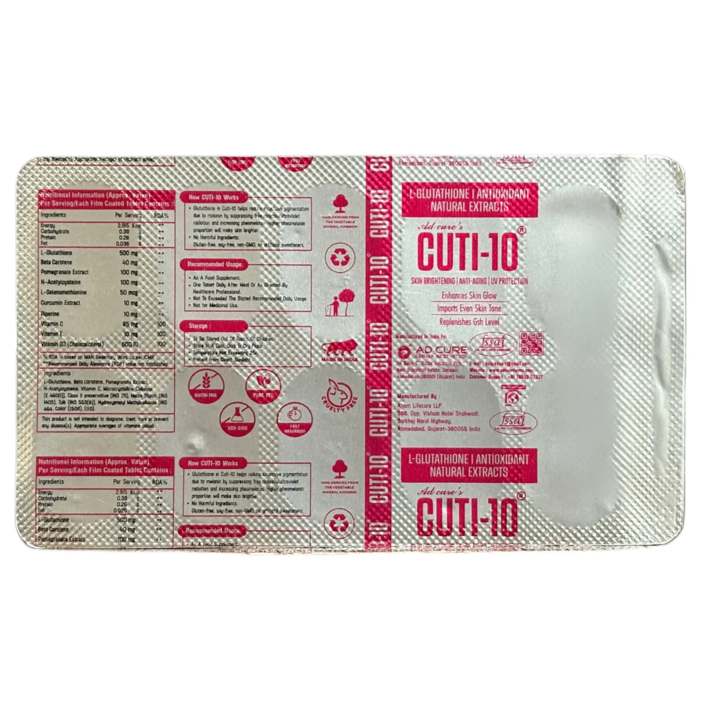 Cuti 10 Tablet product image