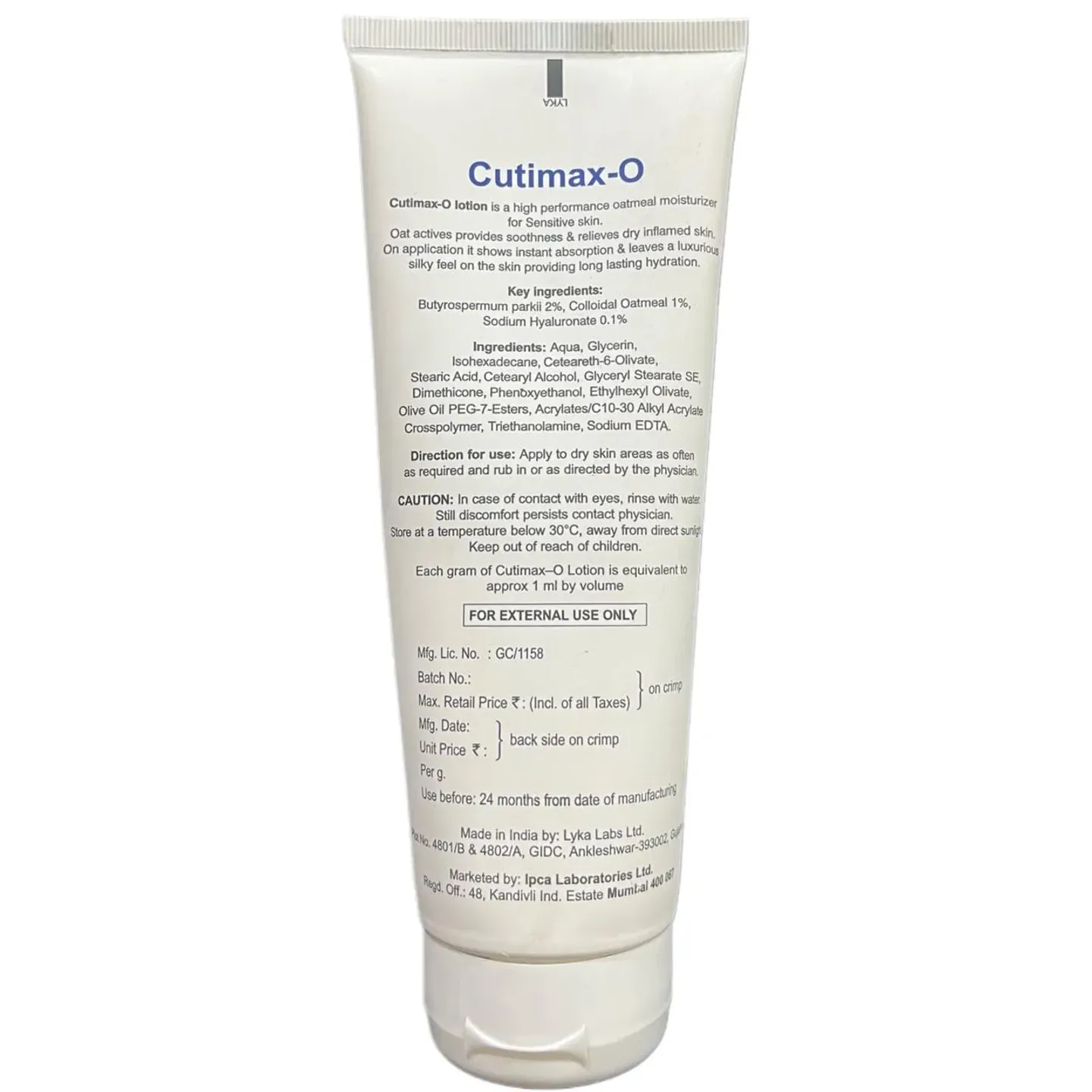 Cutimax O Lotion 200gm product image