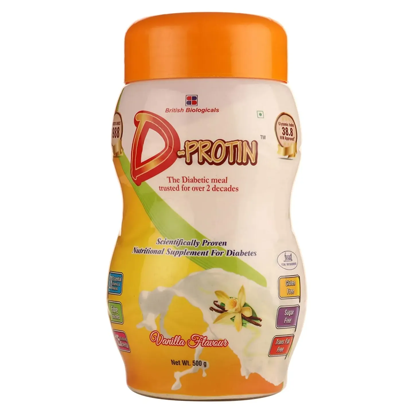 D Protin Powder Vanilla Flavour 200gm product image