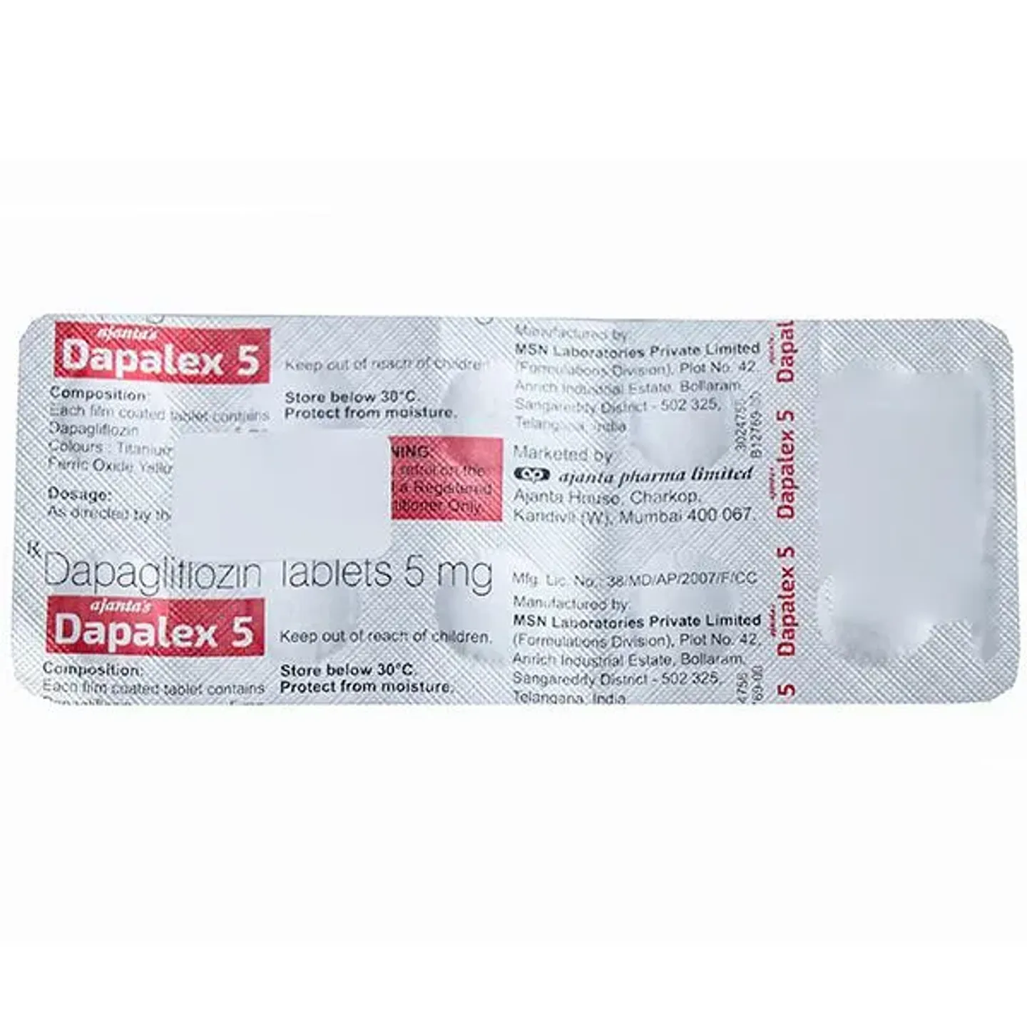 Dapalex 5 Tablet product image