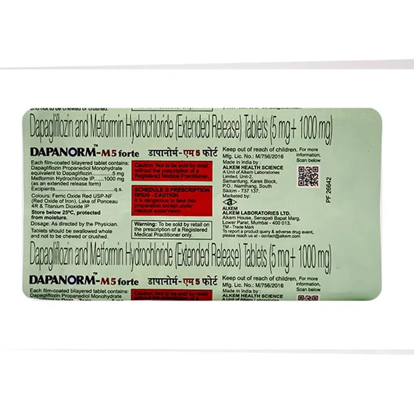 Dapanorm M 5 Forte Tablet product image