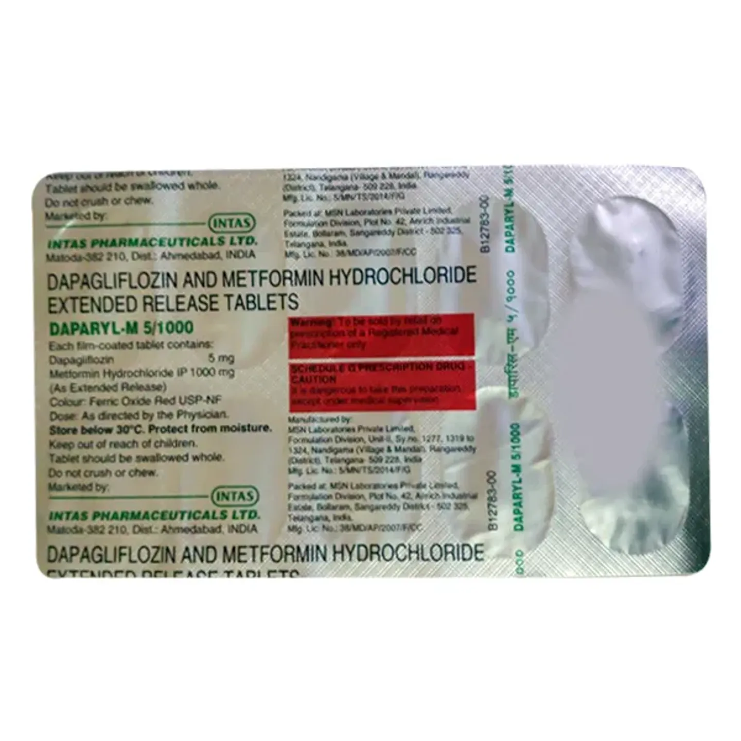 Daparyl M 5/1000 Tablet product image