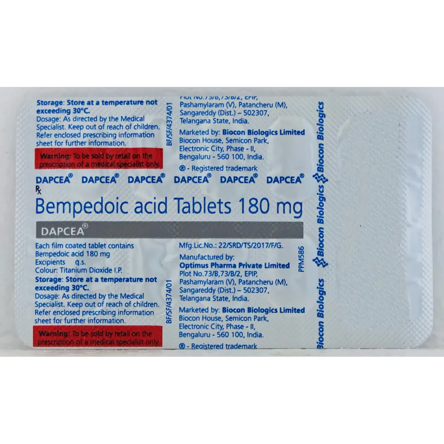 Dapcea Tablet product image