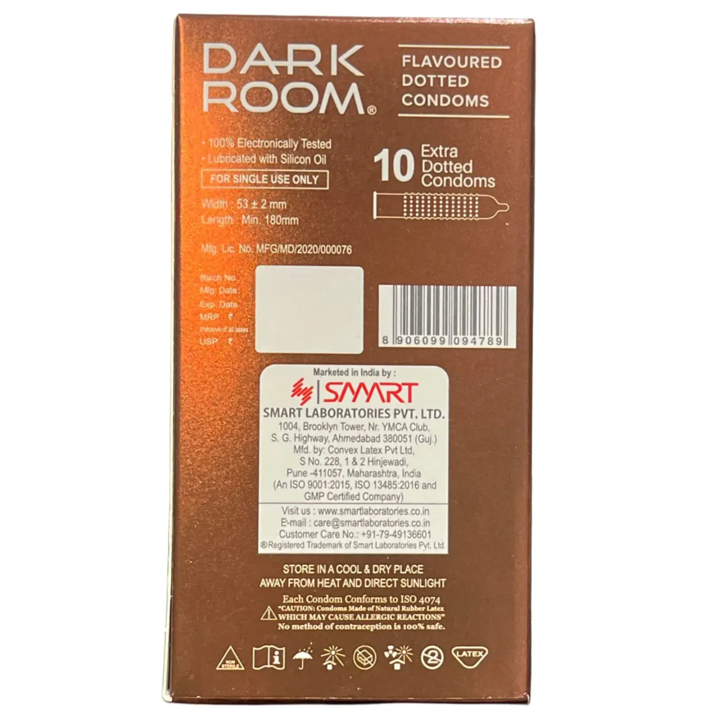 Darkroom Chocolate Dotted Condom product image