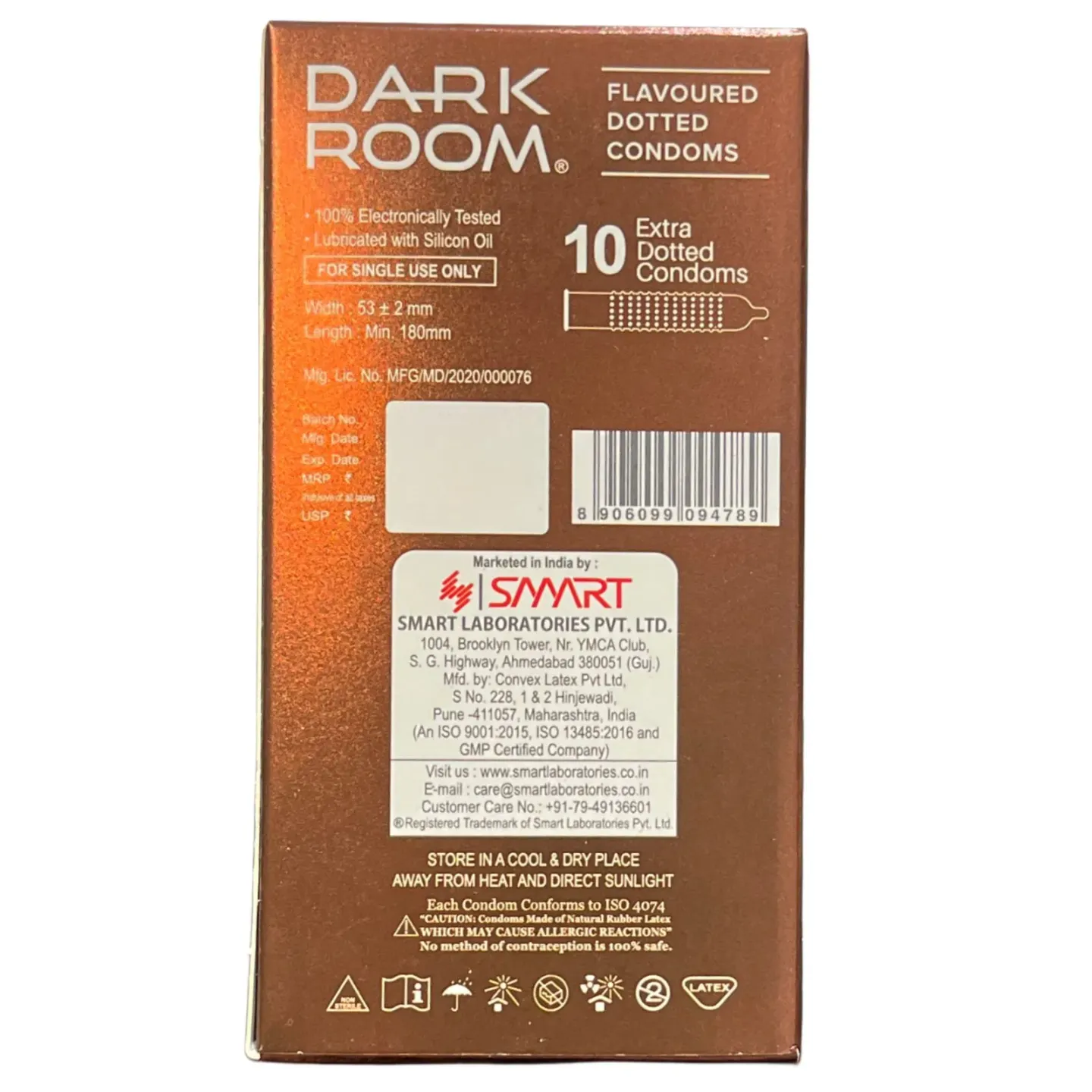 Darkroom Chocolate Dotted Condoms product image