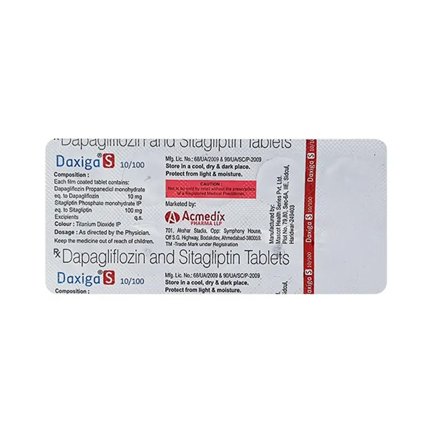 Daxiga S 10/100 Tablet product image