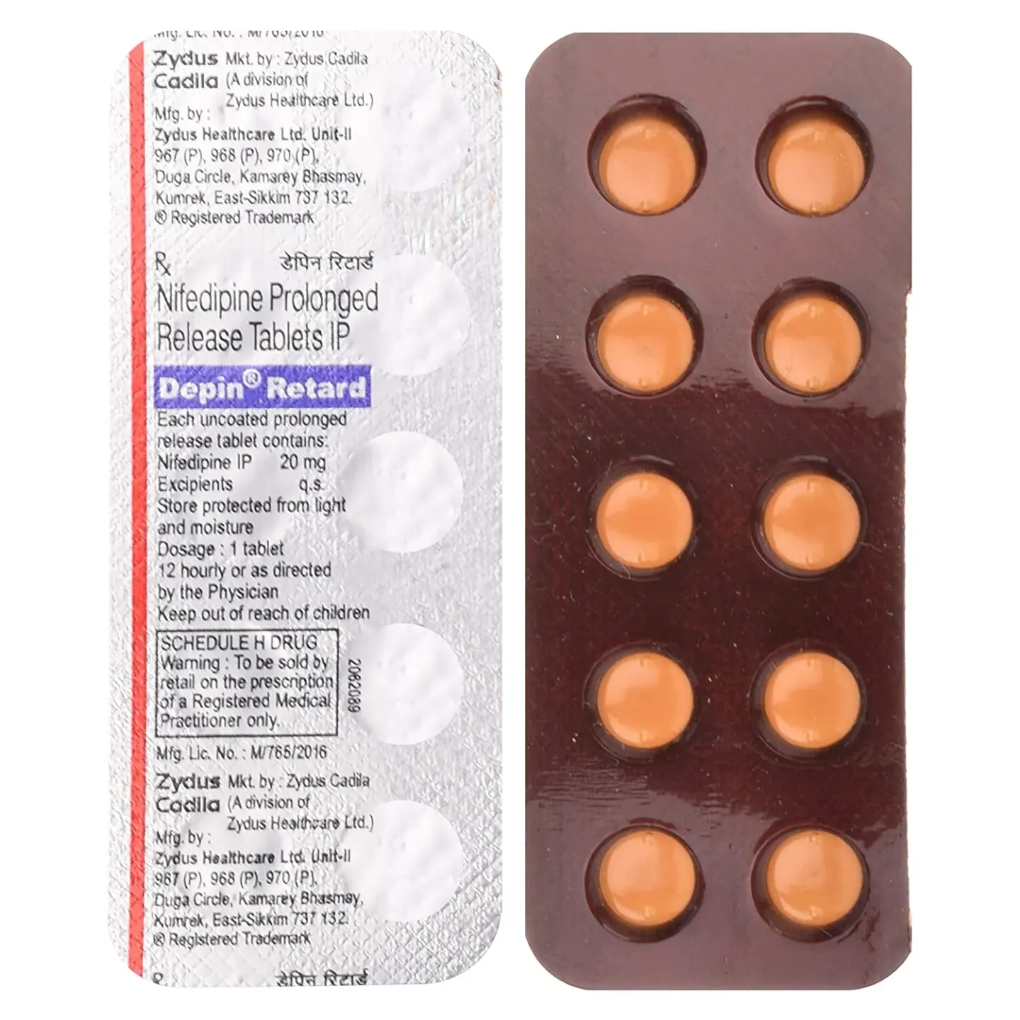 Depin Retard 20 Tablet product image