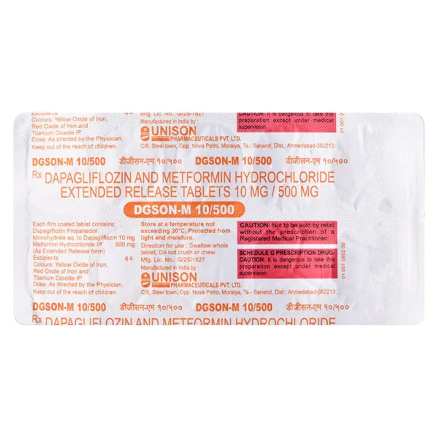 Dgson M 10/500 Tablet product image