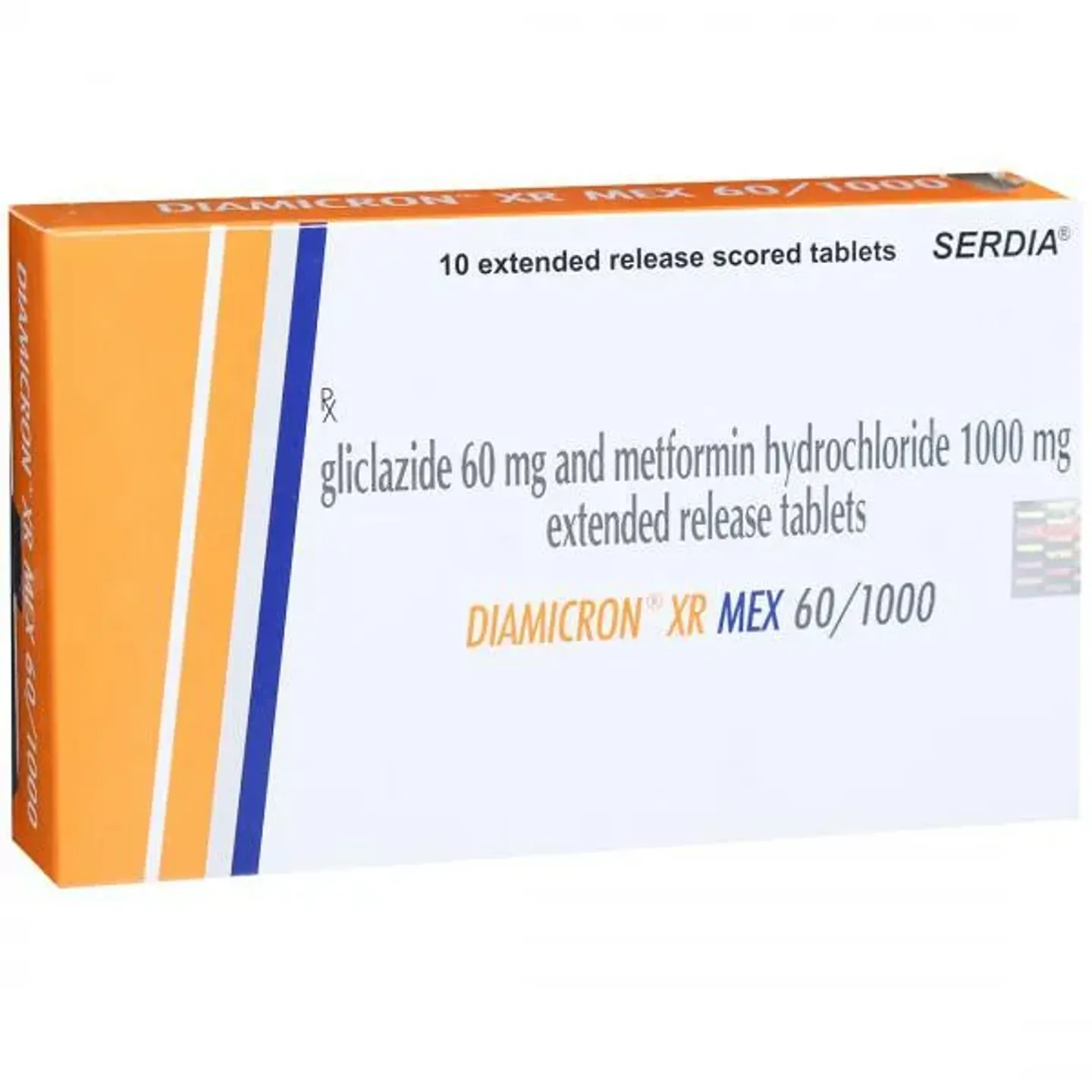Diamicron Xr Mex 1000 Tablet product image