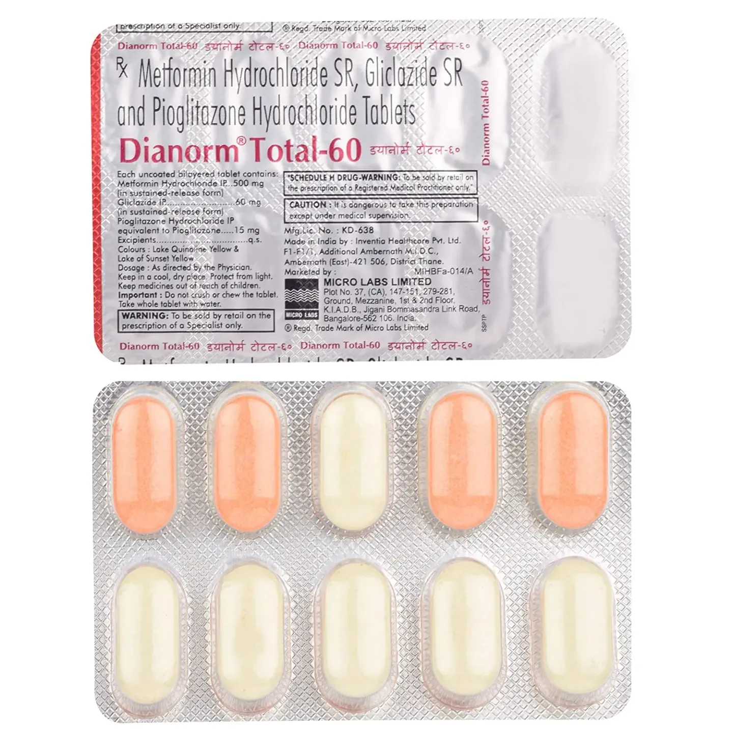 Dianorm Total 60 Tablet product image