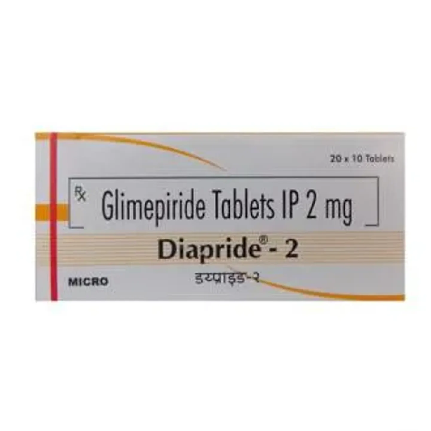 Diapride 2 Tablet product image