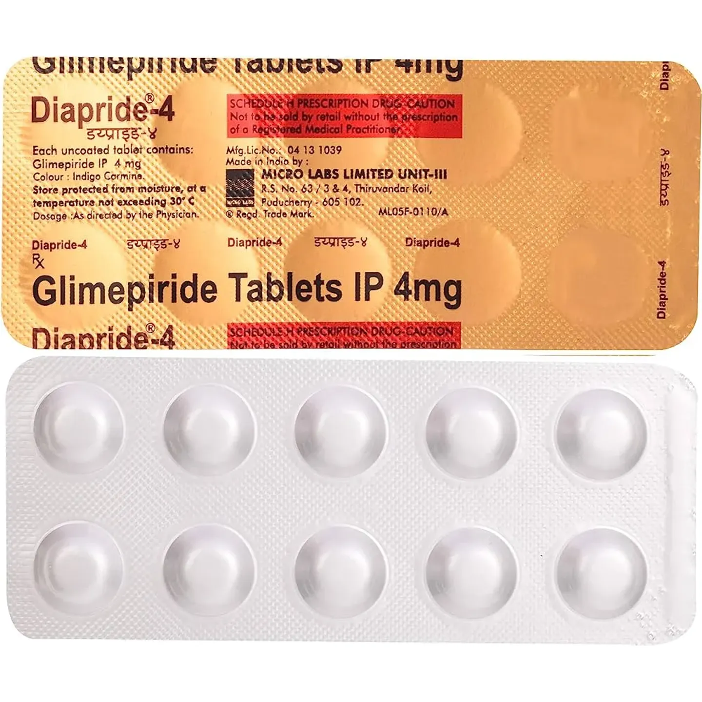 Diapride 4 Tablet product image