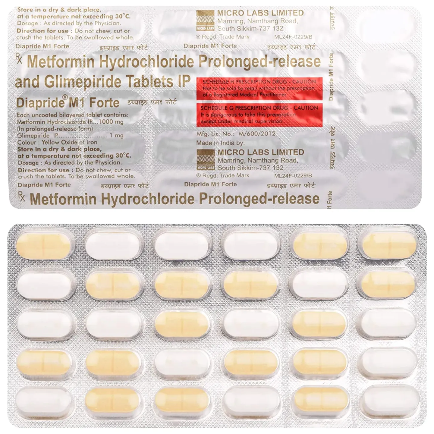 Diapride M1 Forte Tablet product image