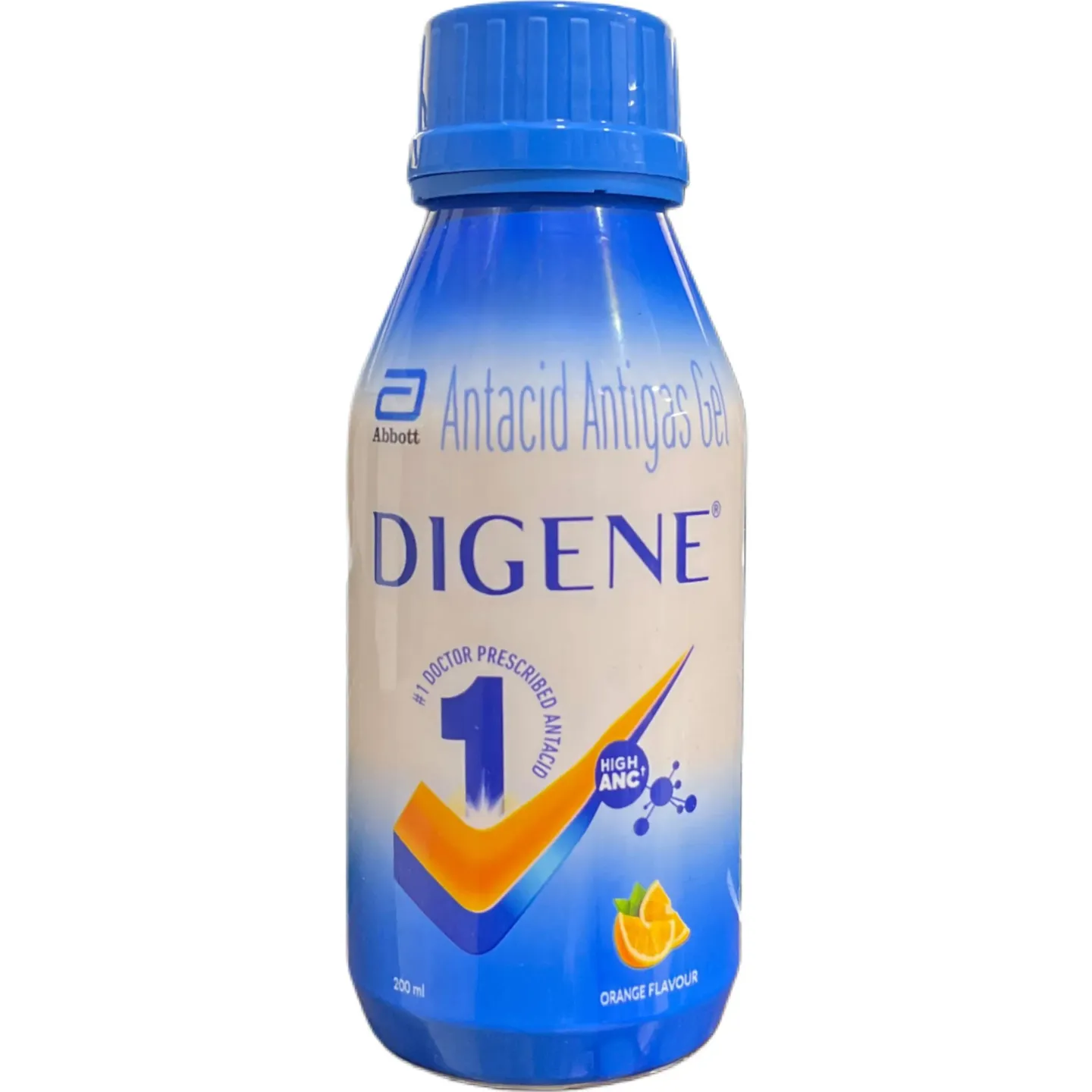 Digene Antacid Antigas Gel Orange Flavour 200ml product image