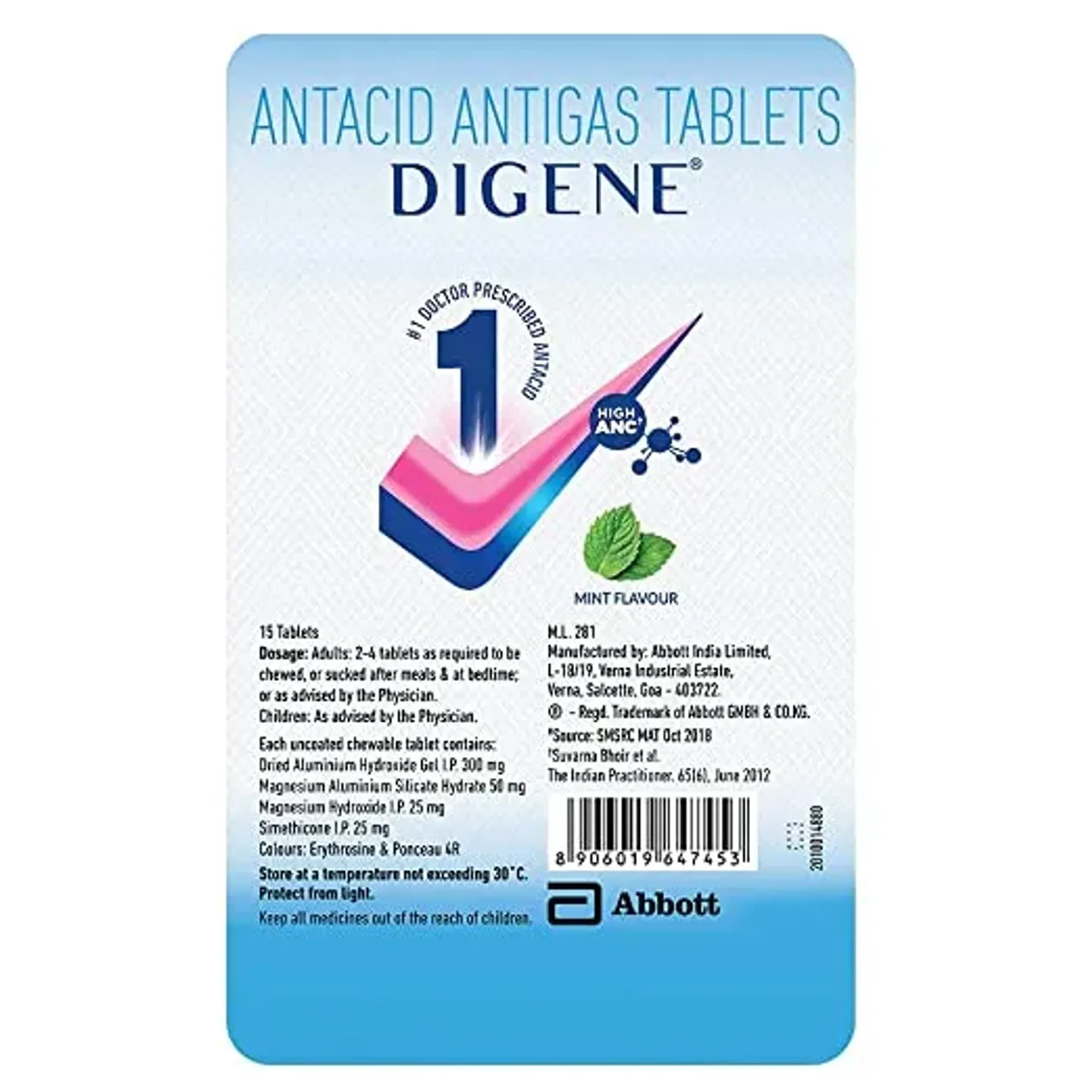 Digene Mint Tablet product image