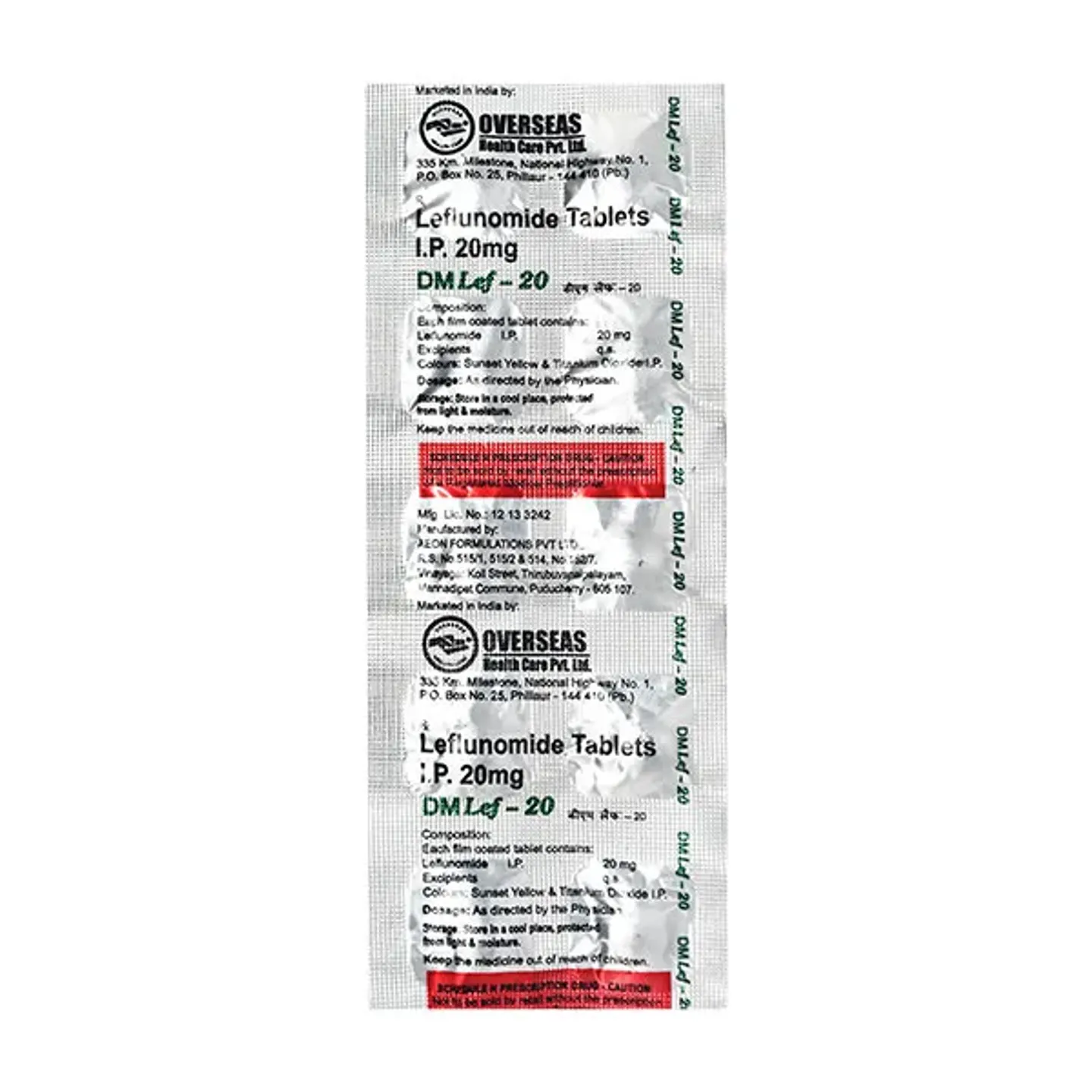 Dm Lef 20 Tablet product image