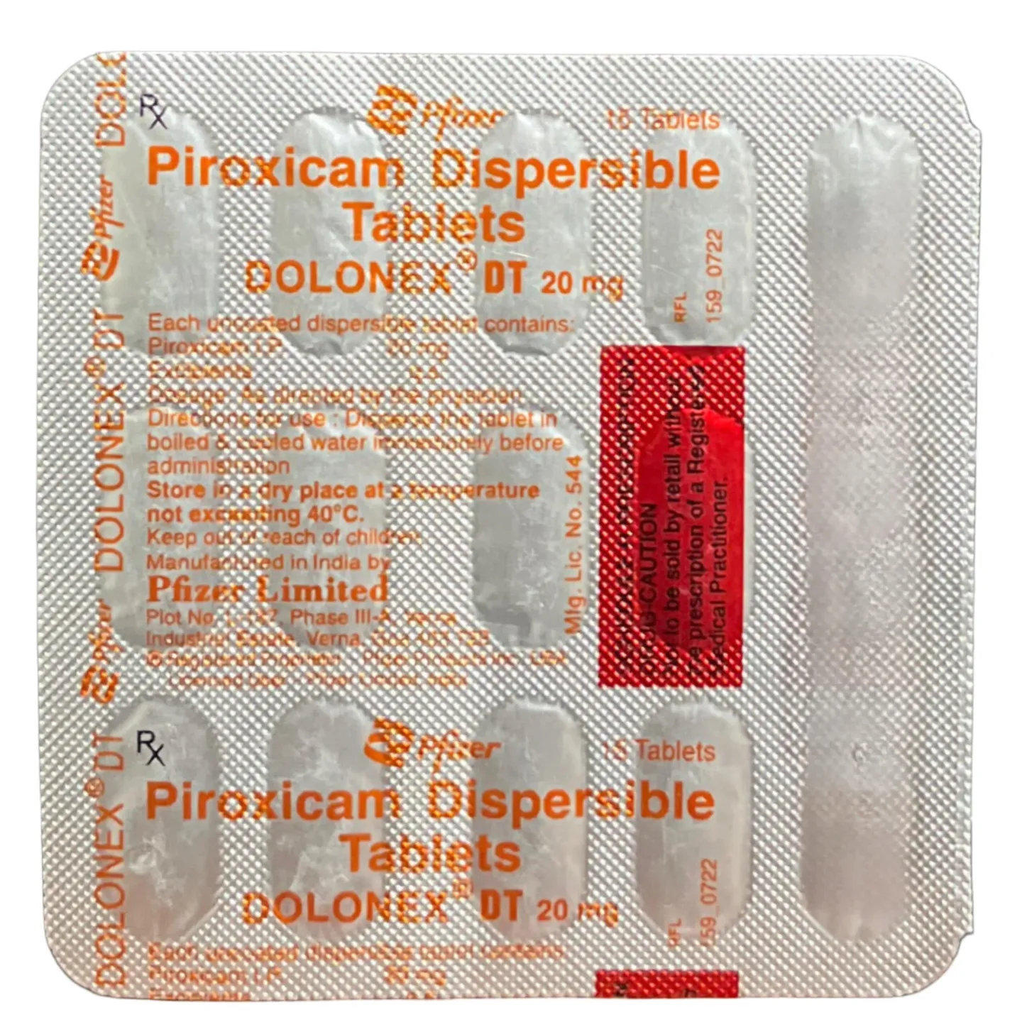 Dolonex Dt 20 Mg Tablet product image