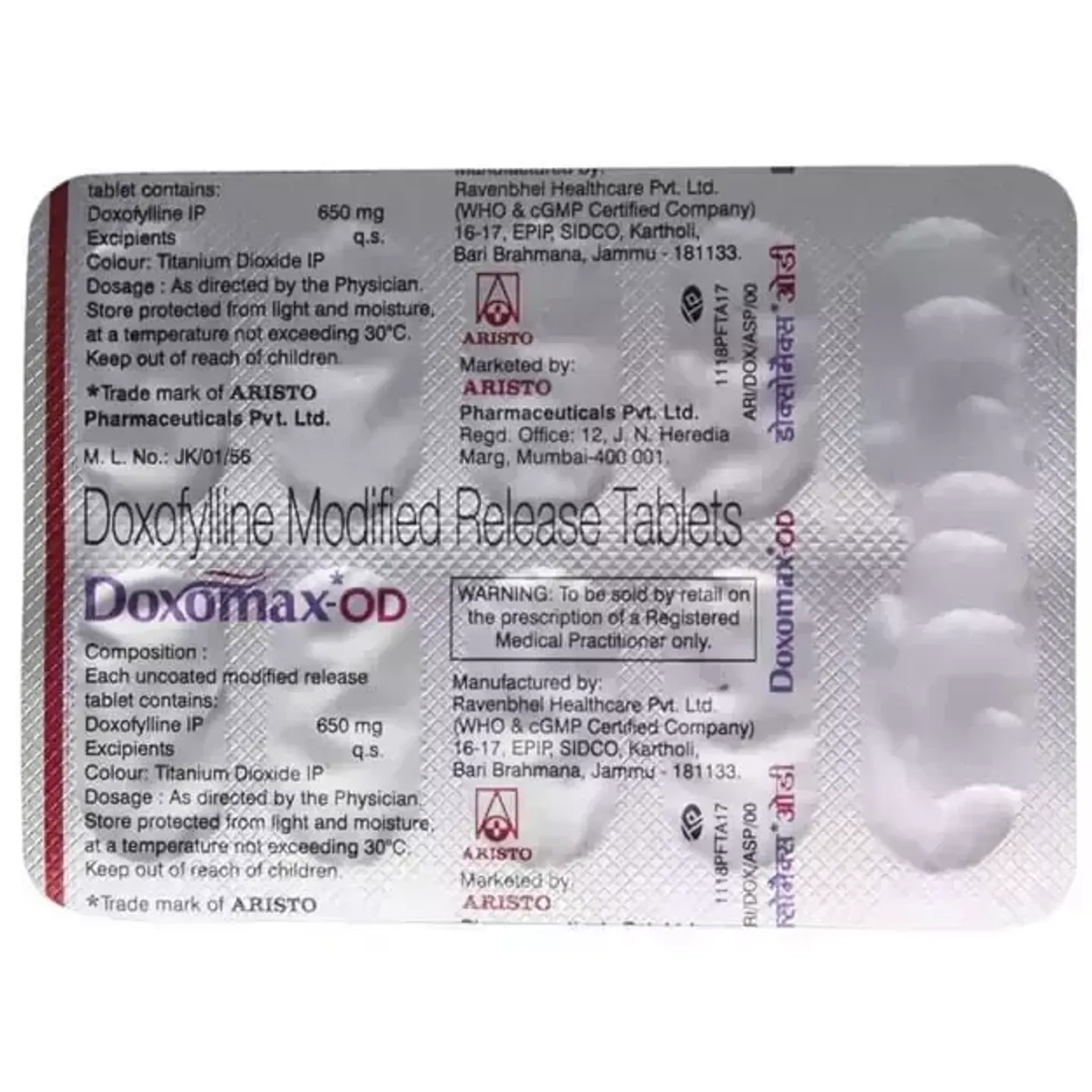Doxomax Od 650 Tablet product image