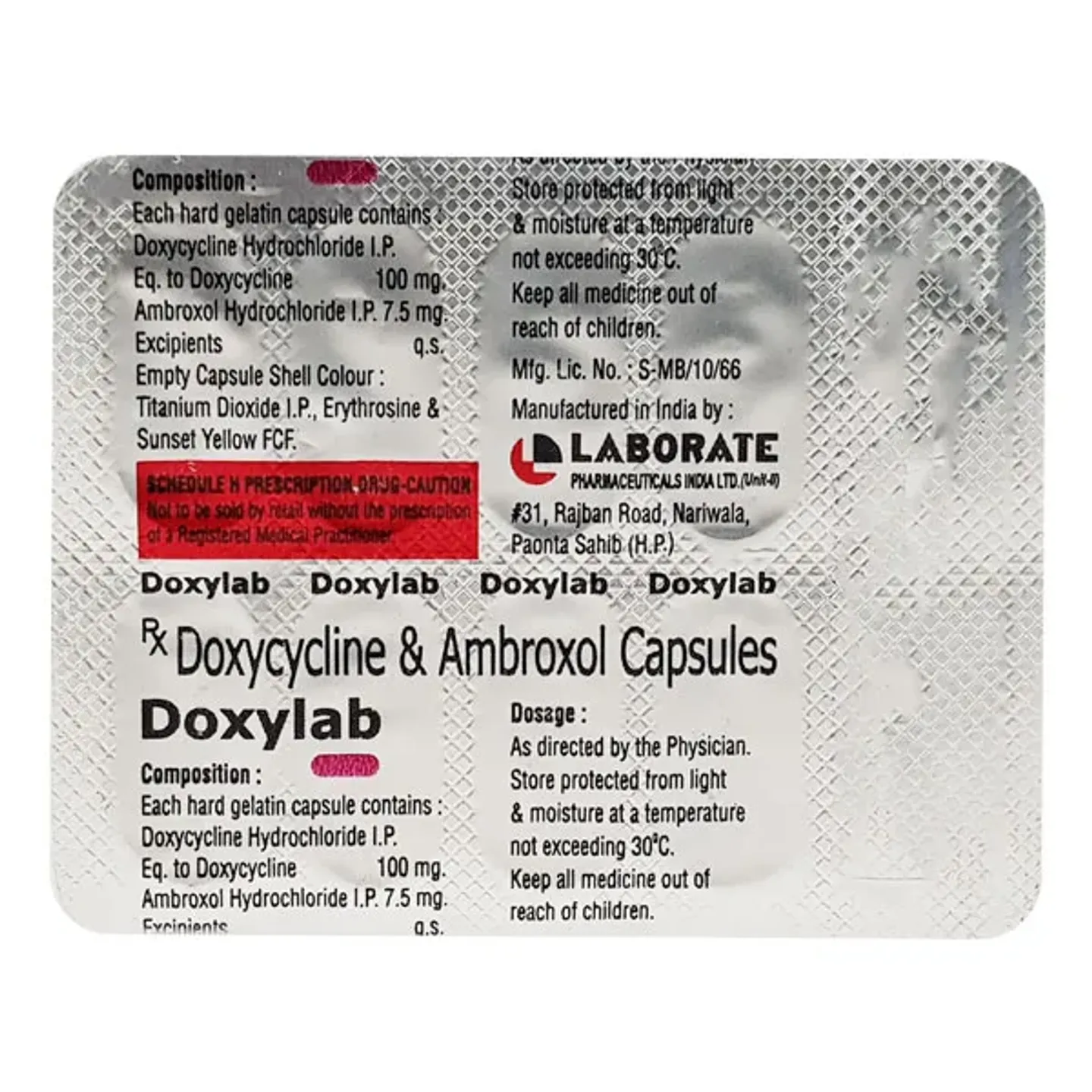 Doxylab 100 Capsule product image