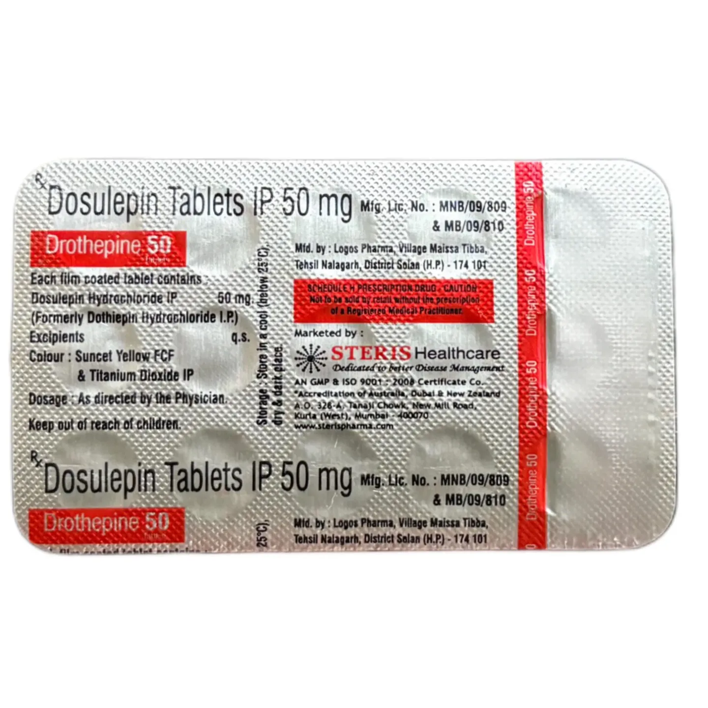 Drothepine 50 Tablet product image