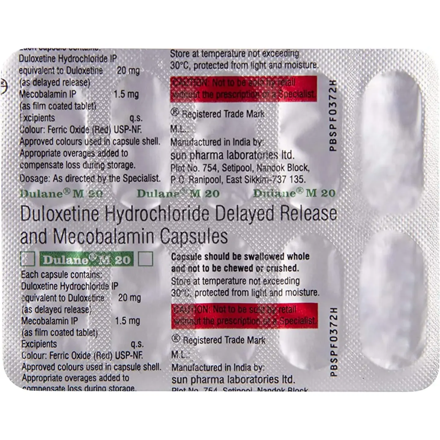 Dulane M 20 Capsule product image