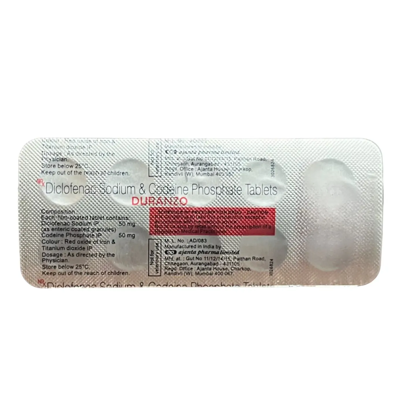 Duranzo 50/50 Tablet product image