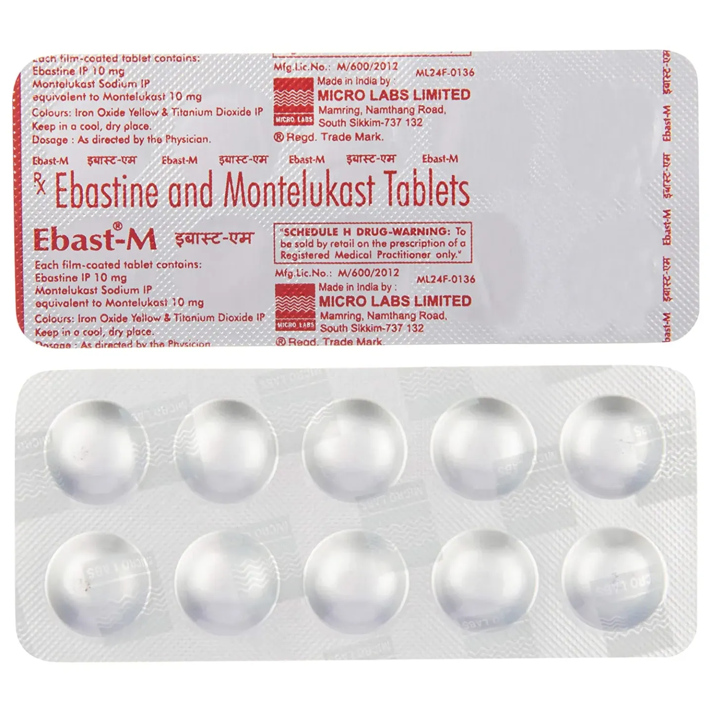 Ebast M Tablet product image