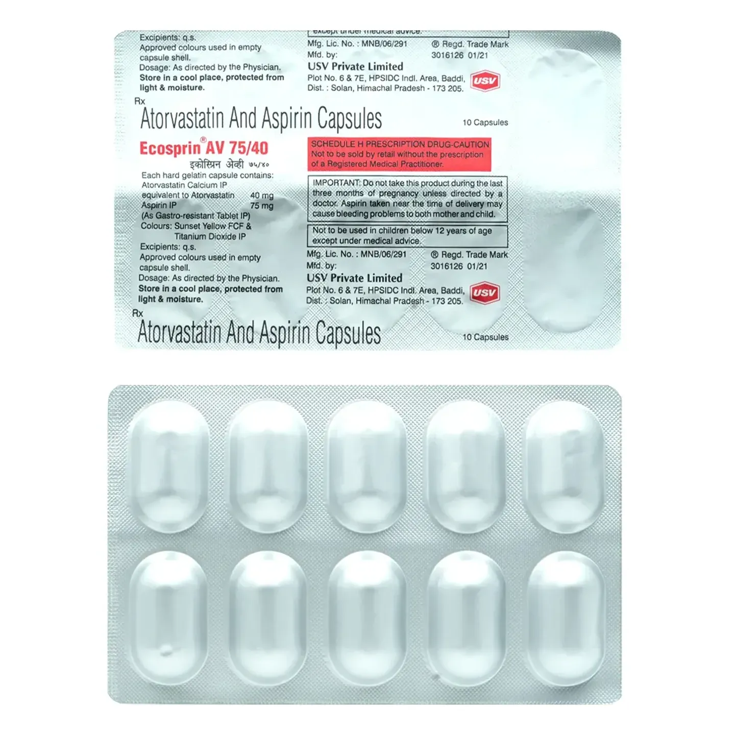 Ecosprin Av 75/40 Capsule product image